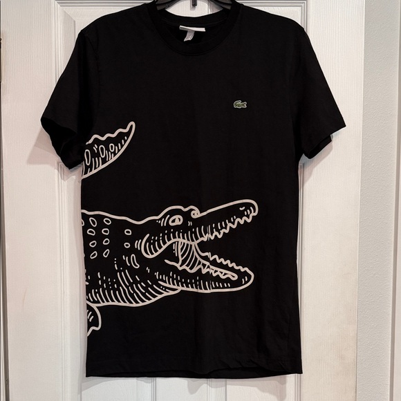 Lacoste Other - Lacoste Black Tee with Crocodile Design